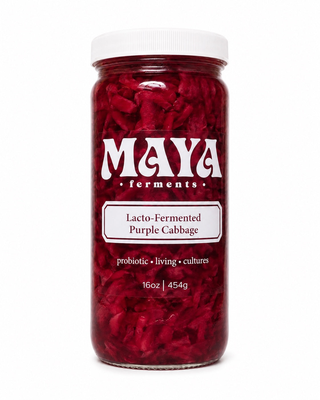 Purple cabbage Maya Ferments jar